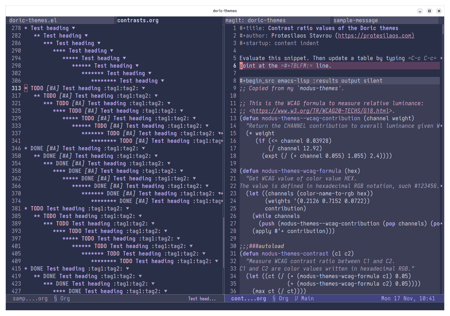 doric-mermaid theme sample