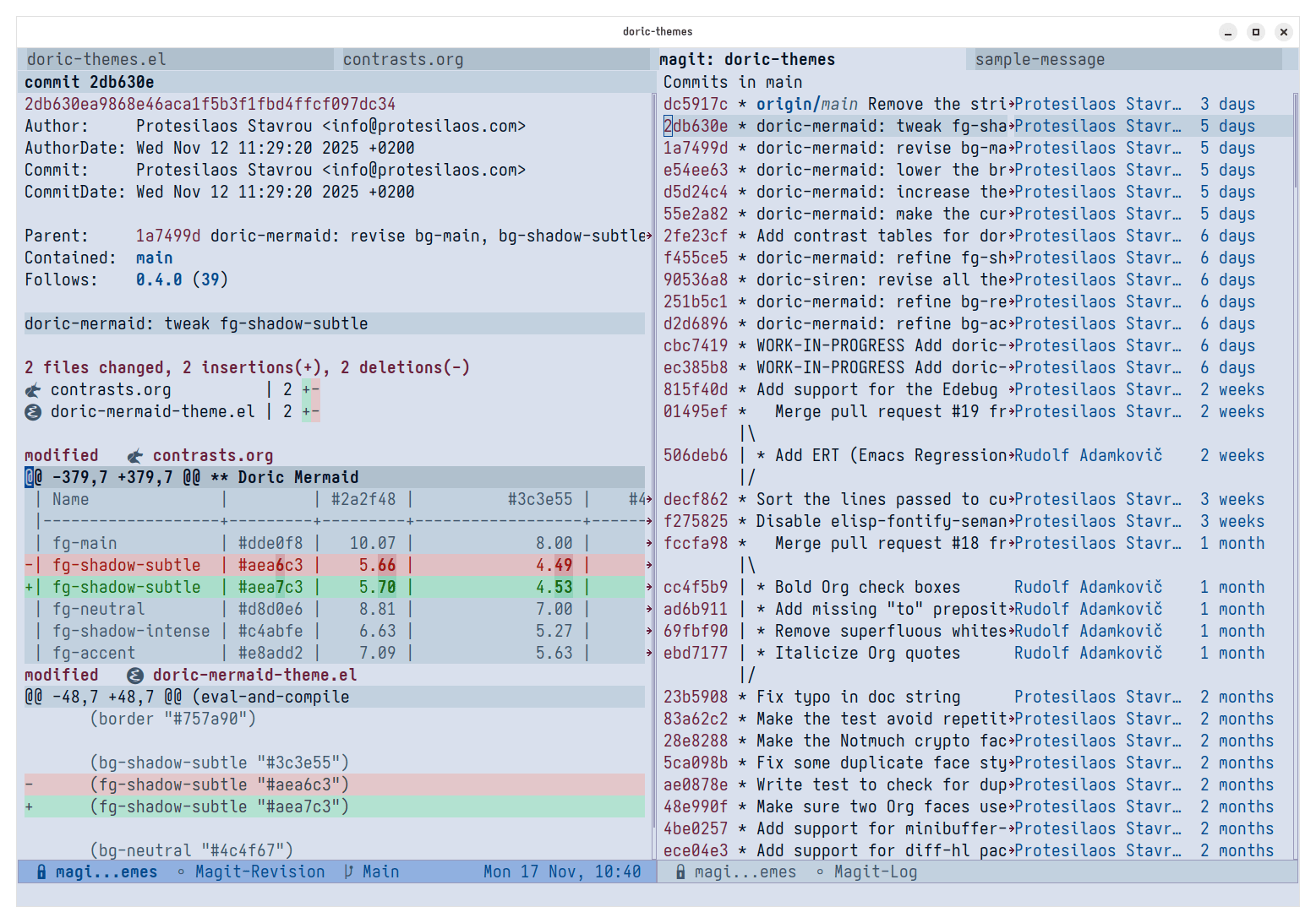 doric-siren theme sample