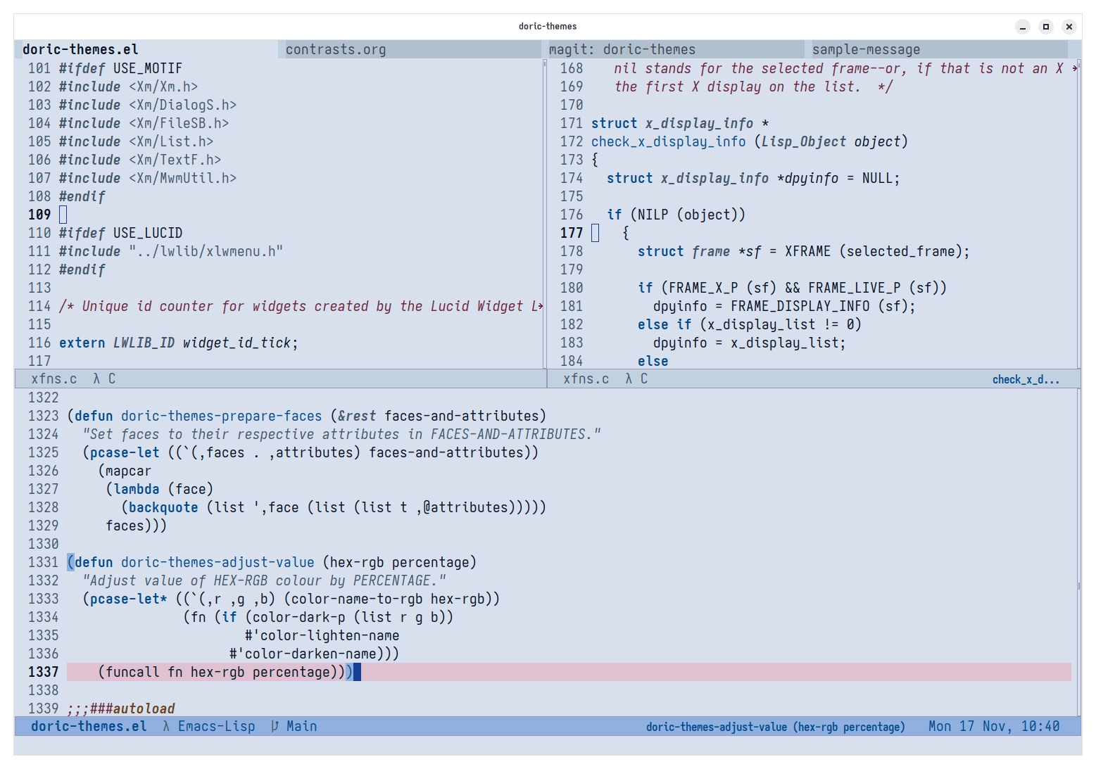 doric-siren theme sample