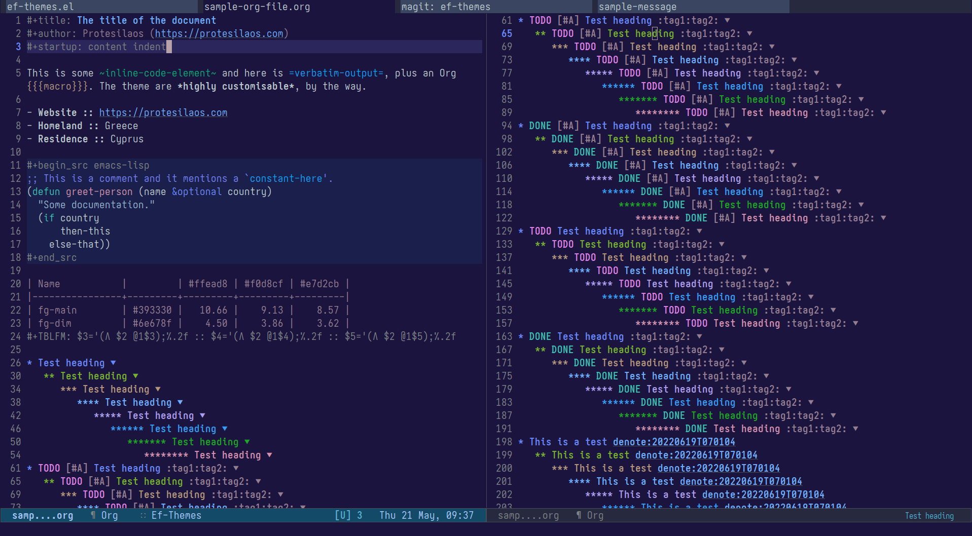 ef-atlantis theme org sample