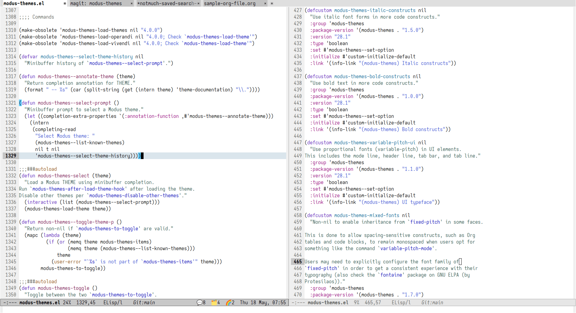 modus-operandi theme code sample